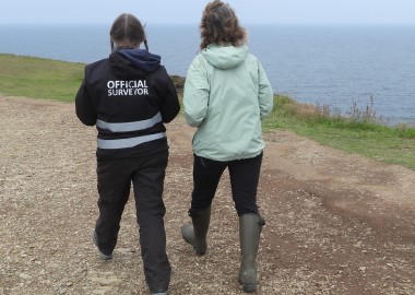 Deep in discussion about multiple shared marine interests from Rebecca's passion marine microplastics to seal disturbance that was witnessed firsthand during the visit.