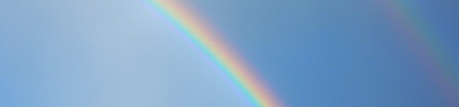 Photo of a double rainbow