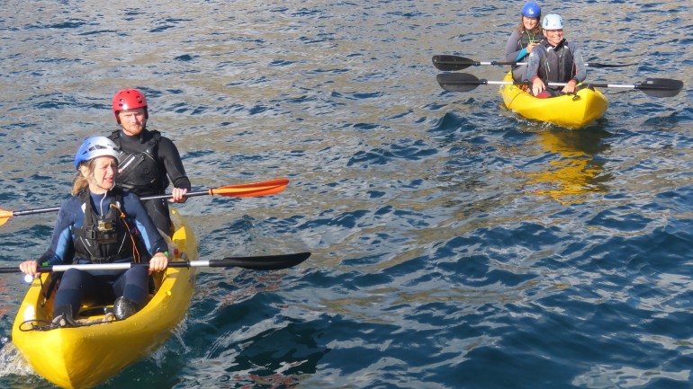 Building relationships with coasteering and kayaking businesses helps marine conservation